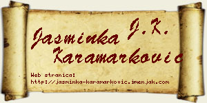 Jasminka Karamarković vizit kartica